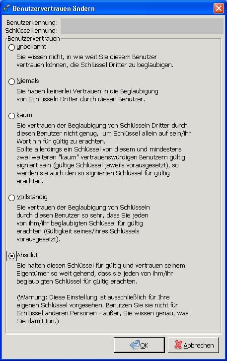 vertrauen vertrauen